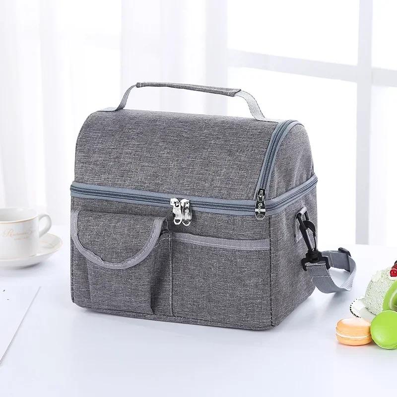 Damen Lunchtasche Wiederverwendbar Isoliert Thermotasche Herren Multifunktional 8L Kühl- und Warmhalte-Lunchbox Auslaufsicher Wasserdicht