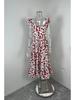 2026 Spring European American Style Women's Fashion Casual Printed Patchwork Ruffled Hem Dress