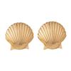 Personality Vintage Gold Color Sea Shell Stud Earrings for Women Temperament Simple Summer Beach Jewelry Party Accessories Gift