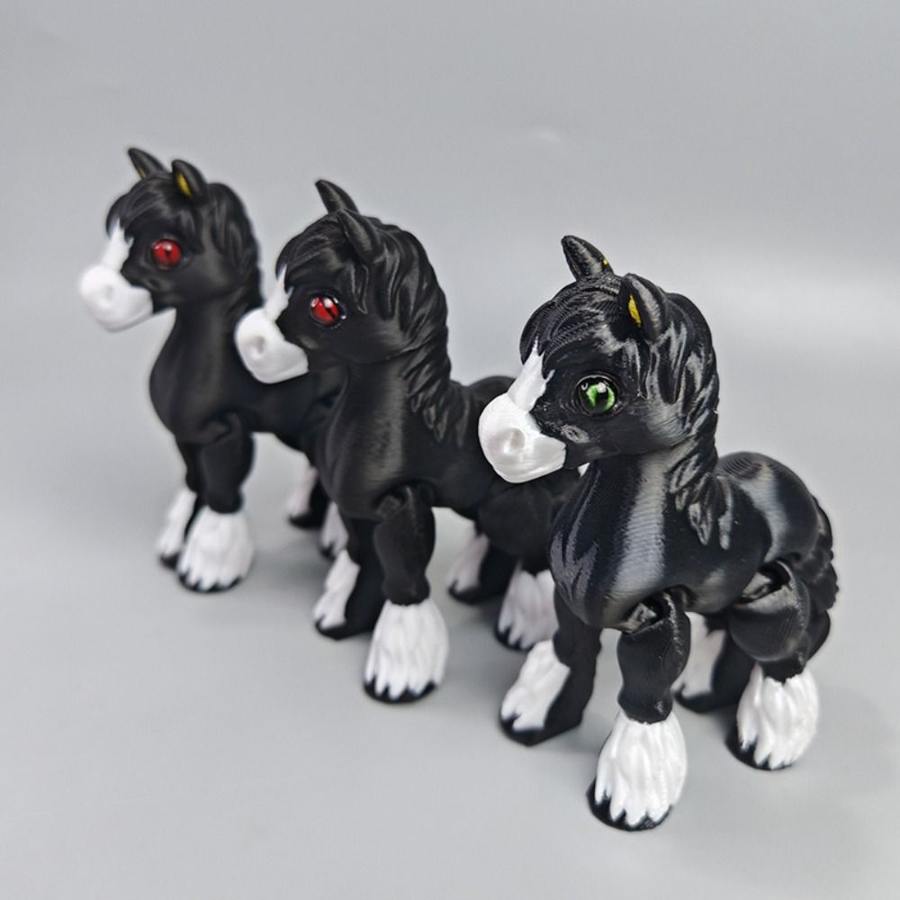 Multi-joint Relief Sensory Toy Movable Home Ornament Desktop Decorations Funny Horse Animals