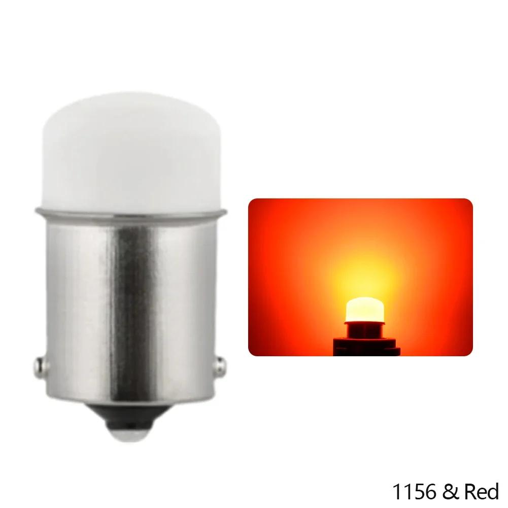 Auto White Red P21W 5W LED Bulb 1156 1157 BA15S BAU15S BAY15D Led Car Signal Lamp R5W R10W DRL Daytime Running Light 12V