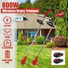 Portable Grass Trimmer Cordless Lawn Grass Cutter with Batteries  Garden Mowing Power Tool Kits Electric Grass Cutter