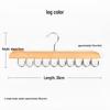 20-Hook Rotating Wooden Coat Rack & Hanger for Ties, Belts, Pants