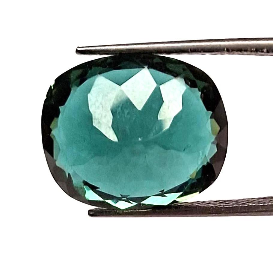 Green Sapphire Natural 9-11 Ct Cushion Cut Beautiful Certified Loose Gemstone
