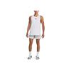 Under Armour Baseline Color Block Logo Print Elastic Waist 5 Inch Basketball Shorts Men shorts Gray 1380302-011