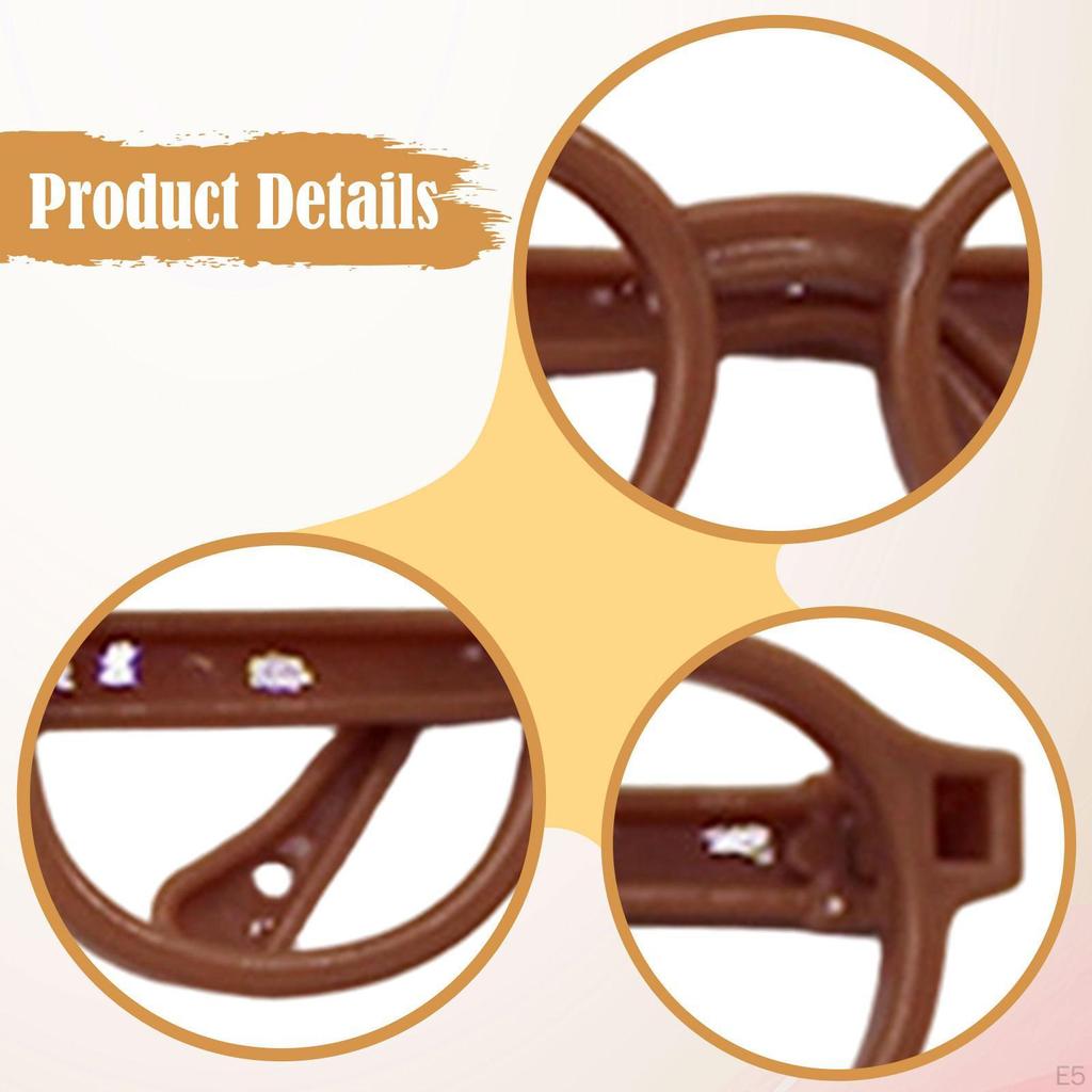 Doll Glasses Costume Accessories Eyewear Figure Dress up Eyelgasses for Pretend Play