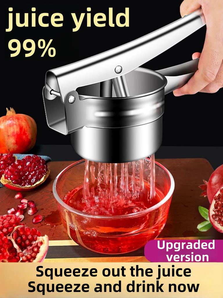 Stainless Steel 3 Interchangeable Fineness Discs Potato Ricer Multifunctional Masher Fruit and Vegetable Tools