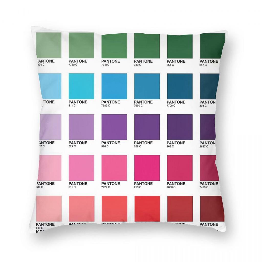 Shades Of Pantone Colors Square Pillowcase Polyester Linen Velvet Printed Zip Decor Pillow Case Home Cushion Cover