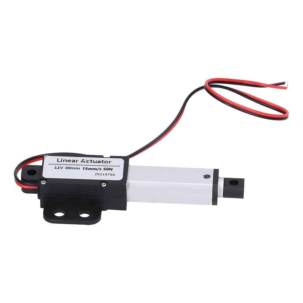 30mm Stroke Electric Linear Actuator, Low Noise, Short-Circuit Protection, T-Screw, Mini Motion Actuator, Industrial Use (Stroke 30mm-15mm)