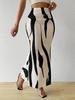 High Waist Zebra Print Fishtail Skirt - Fashionable European & American Women's Clothing, 2025 Edition