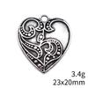 Christmas Decorations Charms Jewelry Gothic Style Peach Heart Charms Pendant Items Craft Pendants