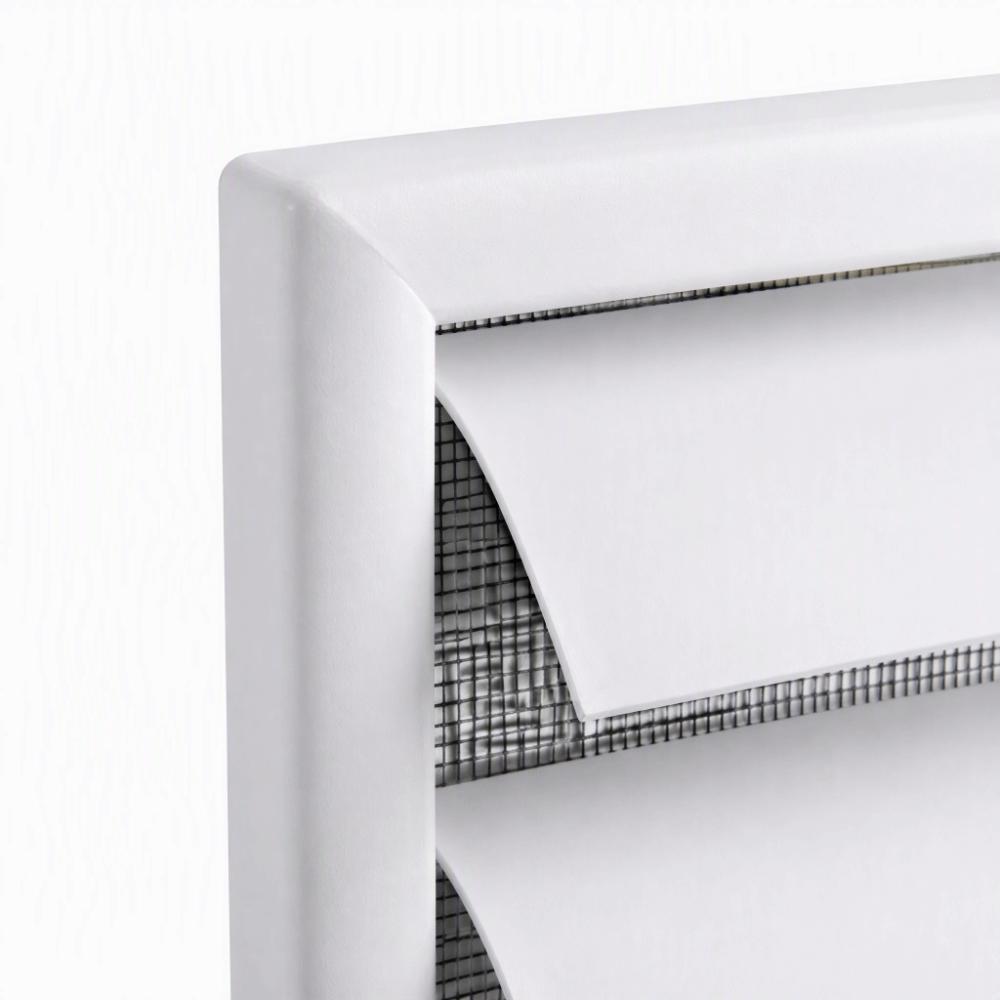 6 Inch Air Vent Grille White Louvered Vent Cover New Wall Duct Ventilation Grill Exterior Walls