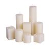 Classic Ivory Smokeless White Cylindrical Wedding Candles for Home and Restaurant Decor - Free Shipping