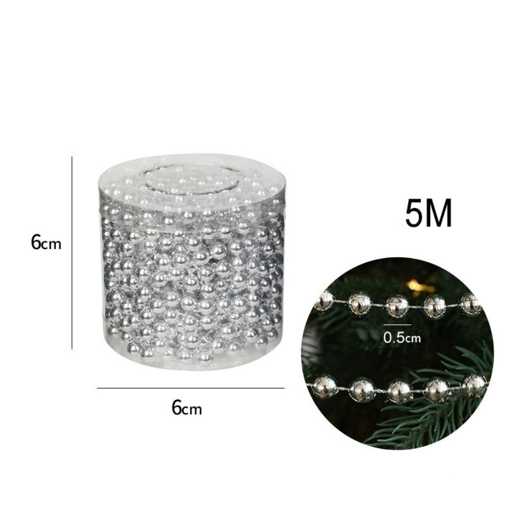 5M String Bead Chain Multicolor Hanging Decoration Creative Christmas Decoration  Indoor Decoration