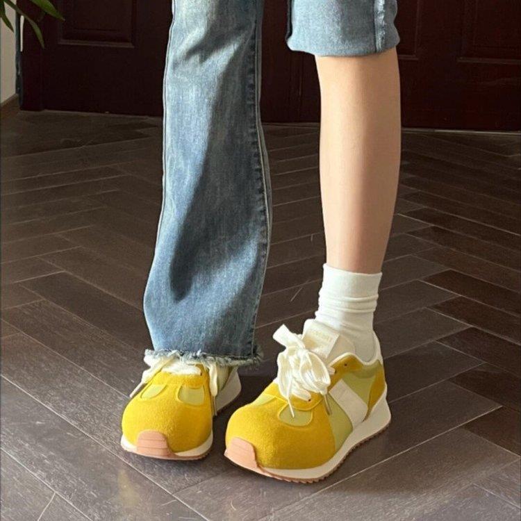 Sports women's platform summer new niche design student single shoes