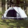 Dome Camping Tent for 3 Persons White Blackout Quick Release