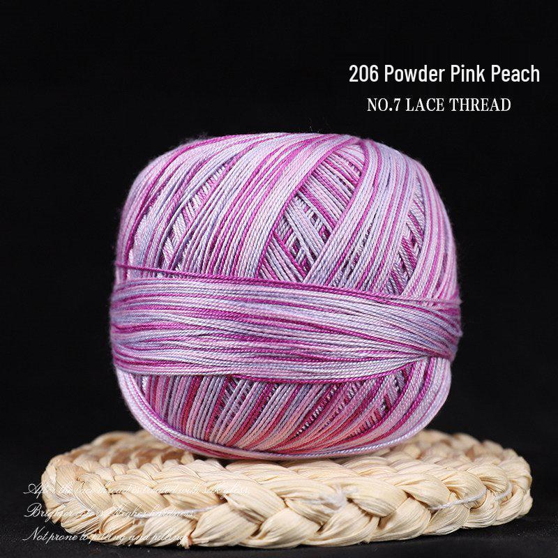 No. 7 Soft Silk Lace Yarn - Hand-Knitted, Strong Twist for Summer and Short Sleeves