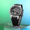 MEGIR Men's Stainless Steel Luminous Automatic Square Mechanical Watch