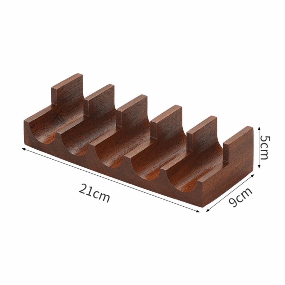 Thickened Sushi RackU-shaped Sushi Rack Sapele Wood Sushi Boat Creative Urchin Holder  Home