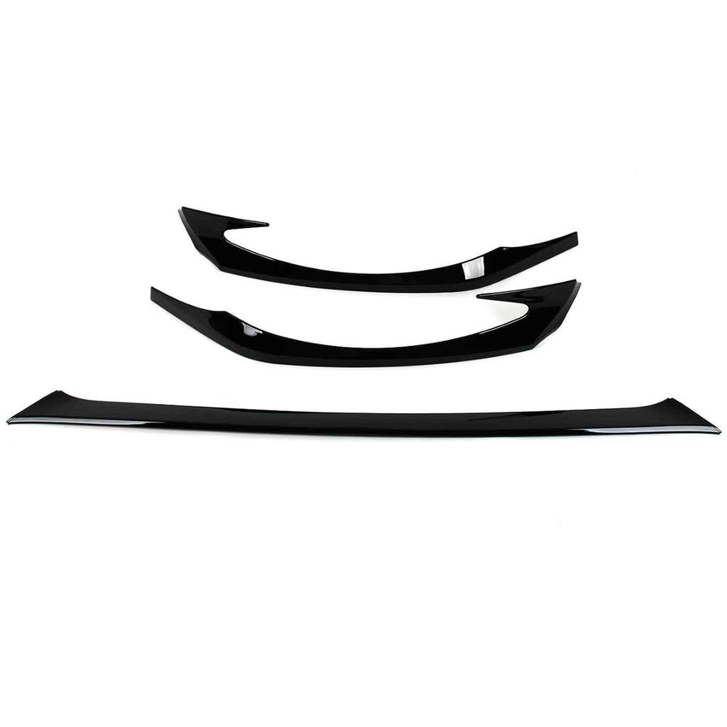 ZUNEIGUNG Front Bumper Garnish/Bumper Corner Covers for Toyota New Alphard (40 Series), Black, 3-Piece Set, Designed Exclusively for Toyota Alphard.