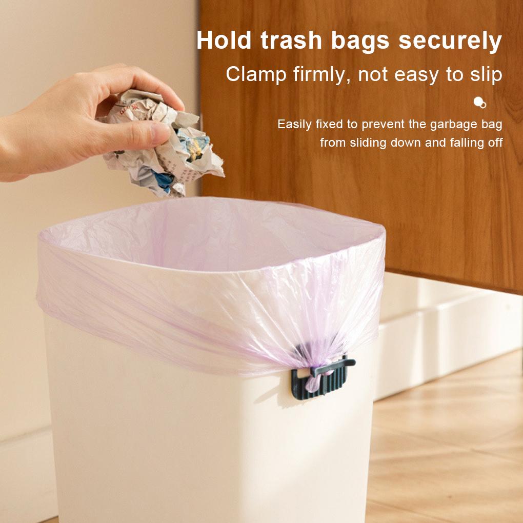 4 Pieces Trash Garbage Bag Holder Clip Rubbish Bags Fixing Clips Home Living Room Office Bedroom Kitchen Bathroom