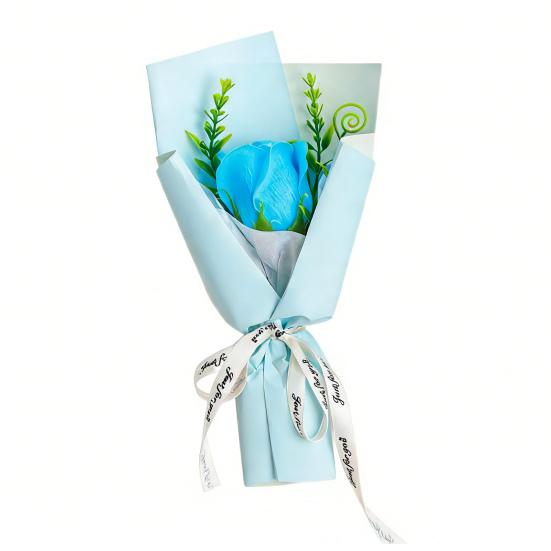 Mini Fake Rose Bouquet Handcrafted Soap Flower Petals Artificial Floral Decoration Valentine's Day Anniversary Birthday Romantic Gift