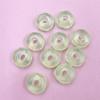 30Pcs 15.5mm Transparent Round Beads Big Hole DIY Handmade Materials Acrylic for Bracelet Jewelry Marking Cut Bead Charms DIY Material