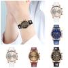 Women Leather Classic Quartz Watch Fashionable Wristwatch Accessory Gifts Girls