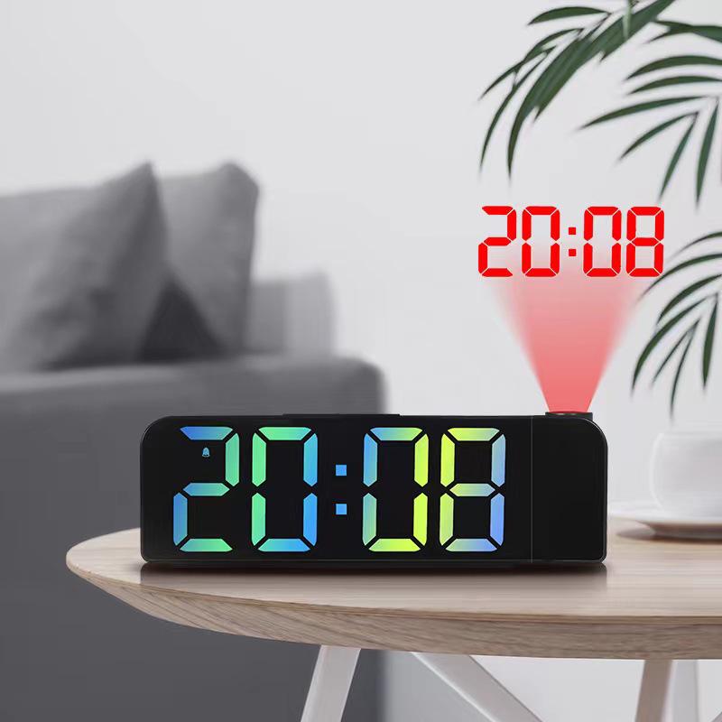 LED Projection Alarm Clock with Large Display and Temperature 8013