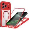Full Cover Magnetic Case for iPhone 17 Pro Max - Compatible with Models 13-17, Transparent Design