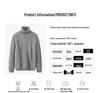 Men's Autumn/Winter 2025 Casual Warm High Collar Chunky Knit Sweater Plus Size Loose Knitwear