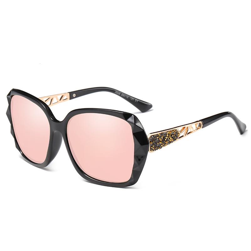 New European and American fashion polarized sunglasses women's large frame colorful series sunglasses anti-ultraviolet tide