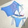 Swimsuit Printed Lace Sexy Bikini Split Fashionable Three-piece