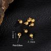 Argent Sterling S925 avec Perles Espacement Plaqué Or 24K pour Bijoux DIY