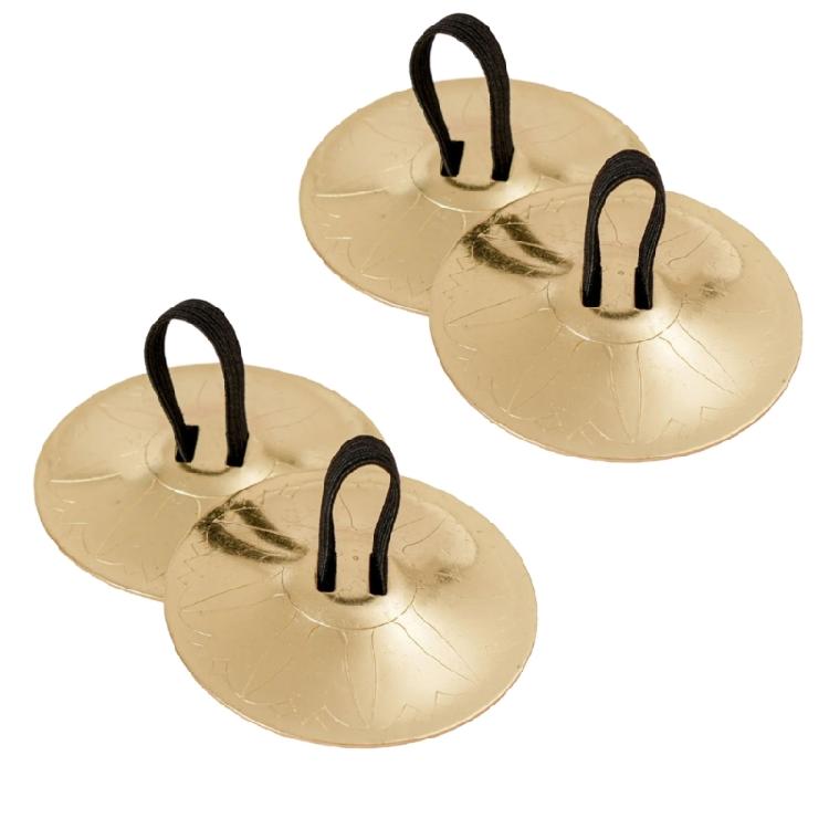 Metall Fingerbecken Kleine Bauchtanz Fingerbecken Rhythmusmacher Musikinstrument Teller für Tanzliebhaber