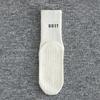 Neue feste Farbe, einfache, rutschfeste, atmungsaktive Yogasocken, Pilatessocken für Damen, Indoor-Tanz, Fitness, Gymnastik, Training, Sport-Socken