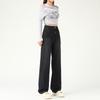 Light Blue Wide Leg Jeans Women Spring Summer Thin Loose High Waist Flowy Straight Long Pants