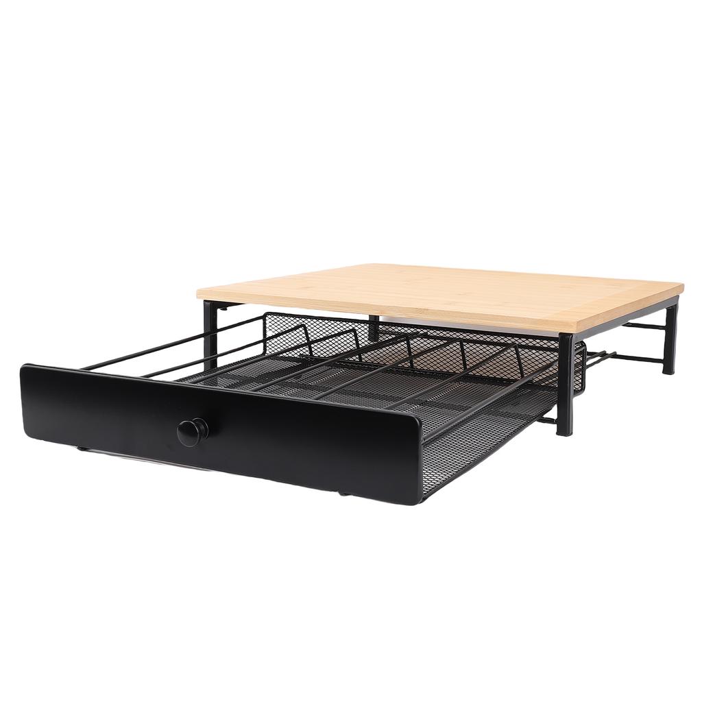 Kaffeepadhalter Schublade 36 Pads Fassungsvermögen Eisen Kapsel Aufbewahrungsschublade Arbeitsplatten Organizer für Kaffeestation