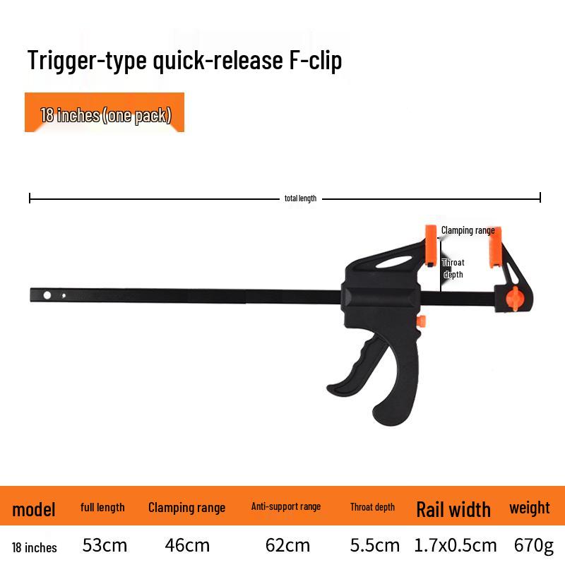 Quick Woodworking A-Clamp for Marble & Stone, Thickened Spring, 4/6/9 Inch