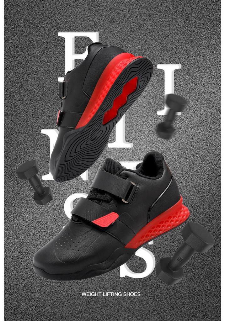 XT6061 Anti-slip Weightlifting Shoes with Wear-resistant Velcro