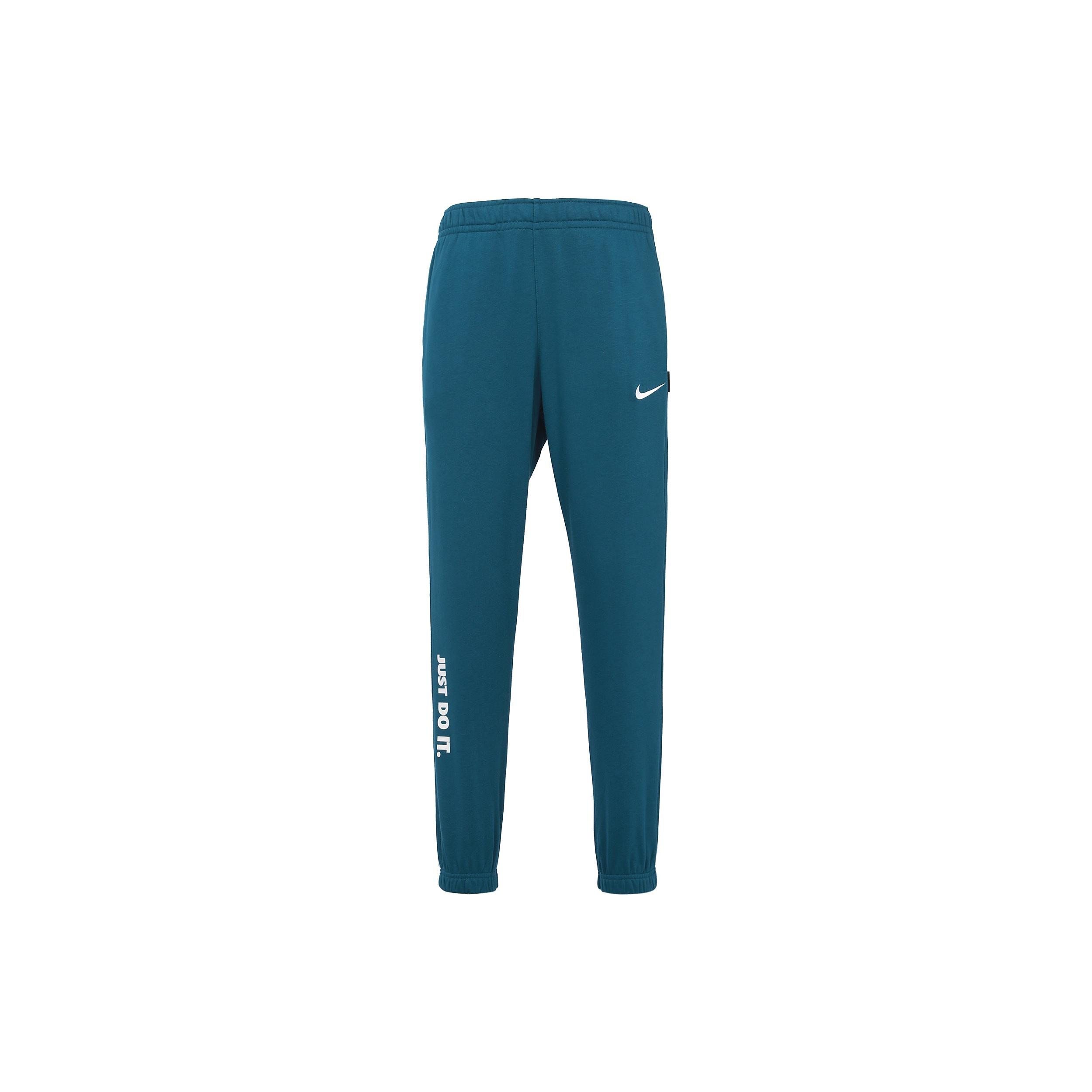 Nike Swoosh Alphabet Printing Breathable Sports Knit Bundle Feet Long Pants Blue Men s DJ5372-401 L