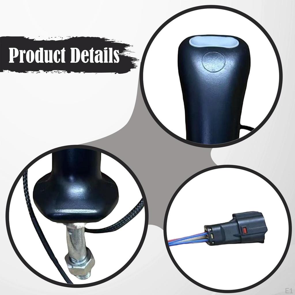 Excavator Joystick Handle Set, 4pin Lever, Part, Metal Material, Intuitive , Suitable for Constr