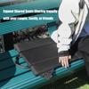 Stadium Seat Pad with Backrest Foldable Designs Waterproofs PU Leather Comfort for Outdoor Office Use