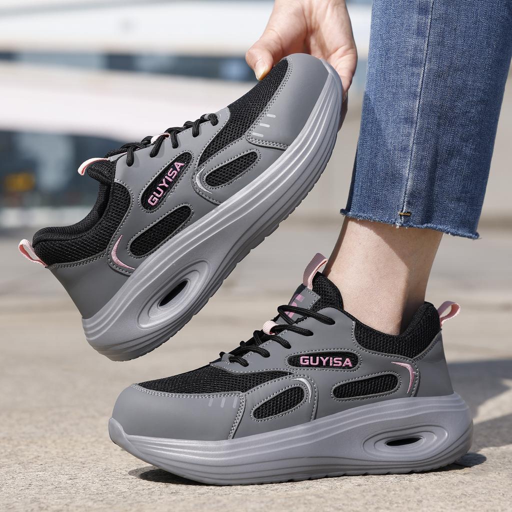 Fashion Steel Toe Shoes Woman Lightweight Safety Shoes Women Breathable Work Sneakers Indestructible Shoes Security Protective Sneakers