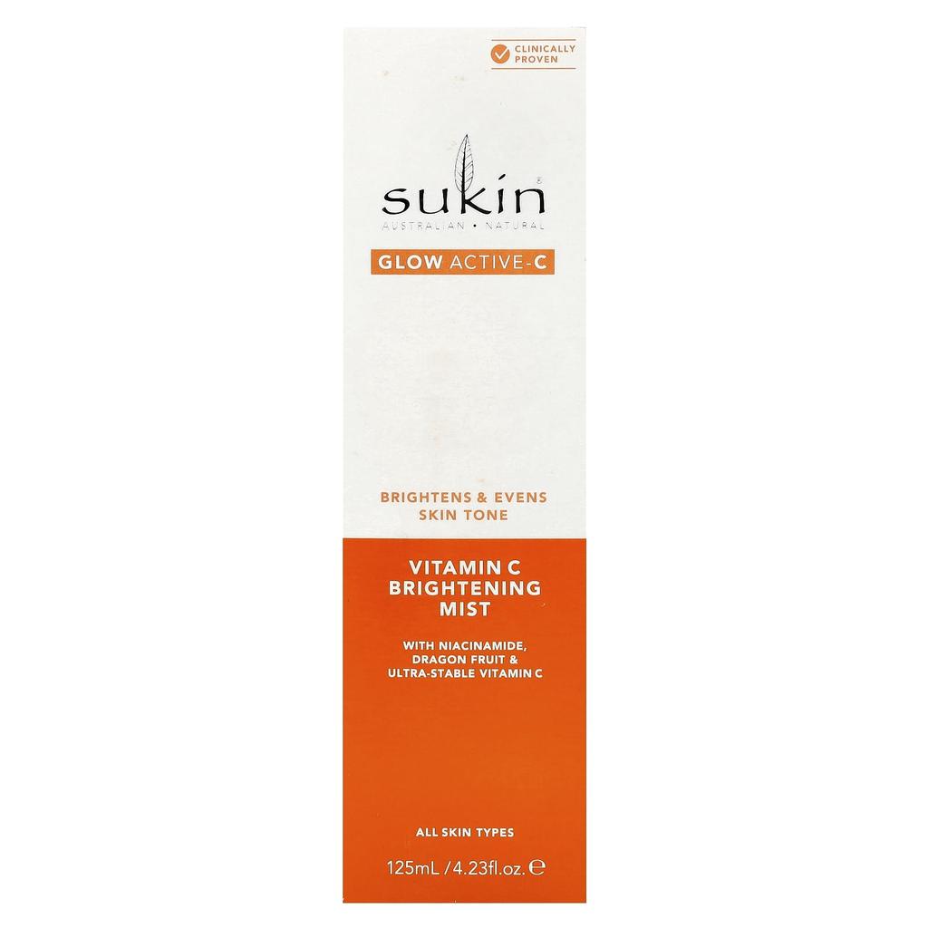 Glow Active-C, Vitamin C Brightening Mist, All Skin Types, 125Ml(4.23Fl Oz)