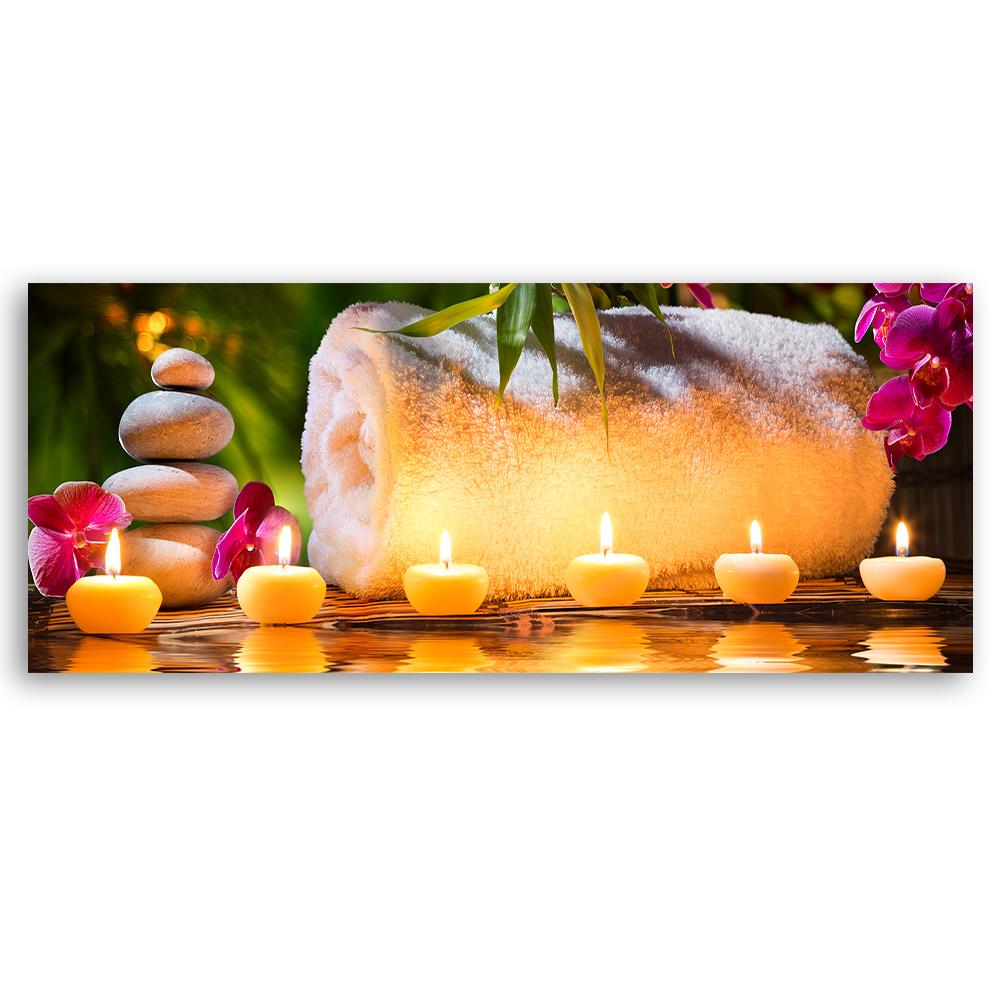Canvas print, Stones Candle