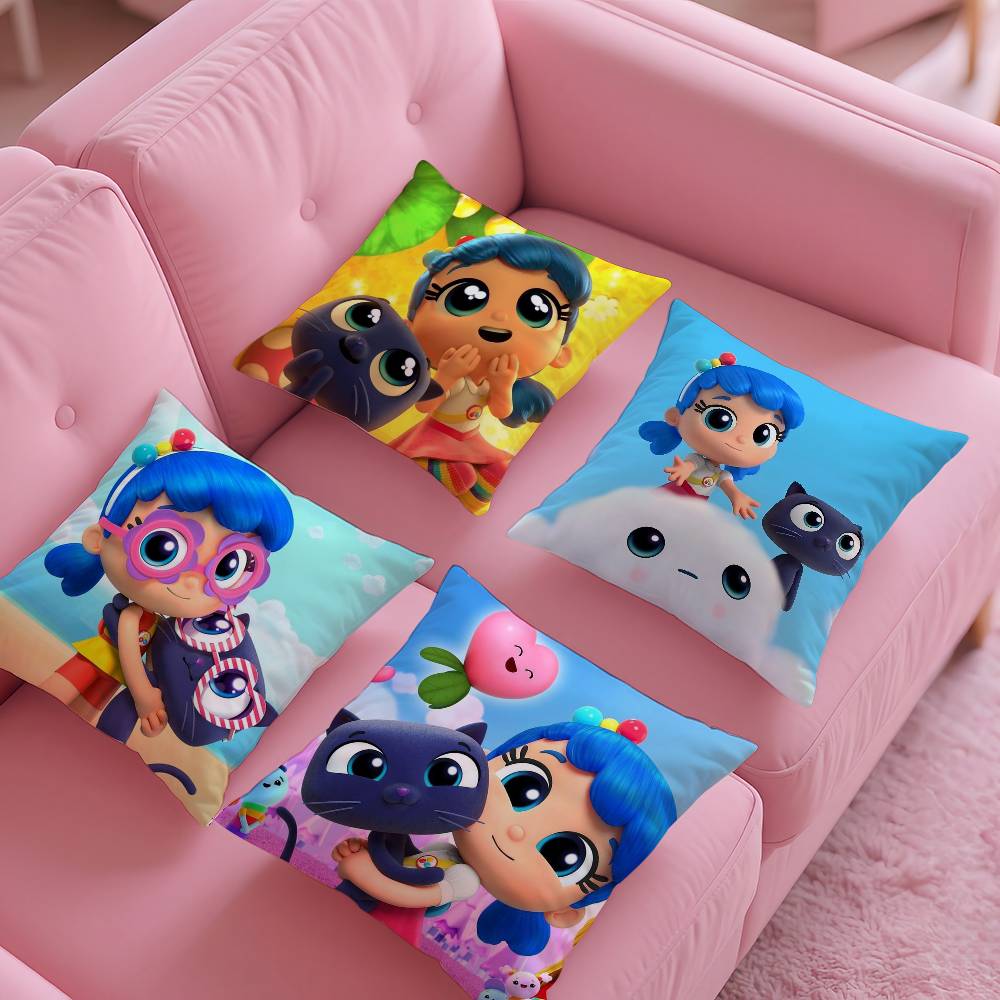 True R-Rainbow-W K-Kingdom Pillow Case Pattern Printing Pillowcase Living Room Sofa Cushion Cover Bedroom Room Decor