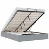 VidaXL Ottoman Bed Frames Without Mattress Light Grey 140x190 Cm Fabric, Bed Frame, Upholstered Bed Frame, Bed Frame 3310875