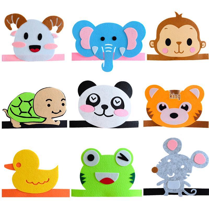 Flickering Halloween Cartoon Animal Hat for Kids & Adults - Perfect for Parent-Child Performances & Costumes