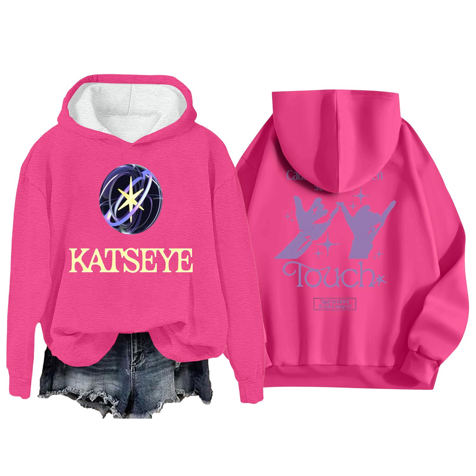 

Женская модная повседневная толстовка с длинным рукавом, свободная, с принтом, спортивная, с длинным рукавом, с капюшоном XXL розовый